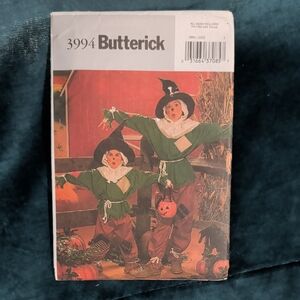 Butterick Kids Scarecrow Costume Pattern - Green and Brown